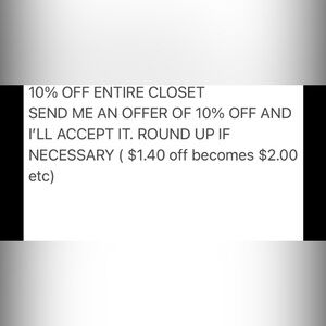 Closet sale